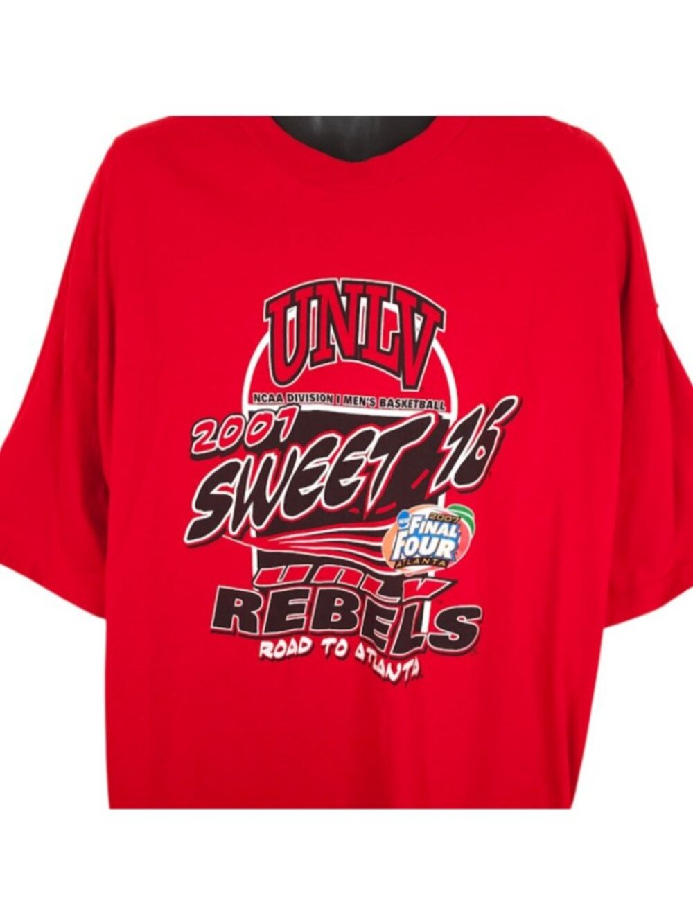 Vintage UNLV Runnin Rebels T Shirt Mens Size XL Y2K NCAA Basketball Final Four